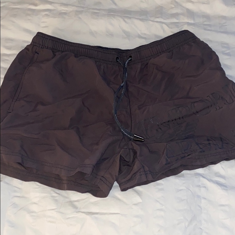 Armani men’s swim shorts charcoal grey